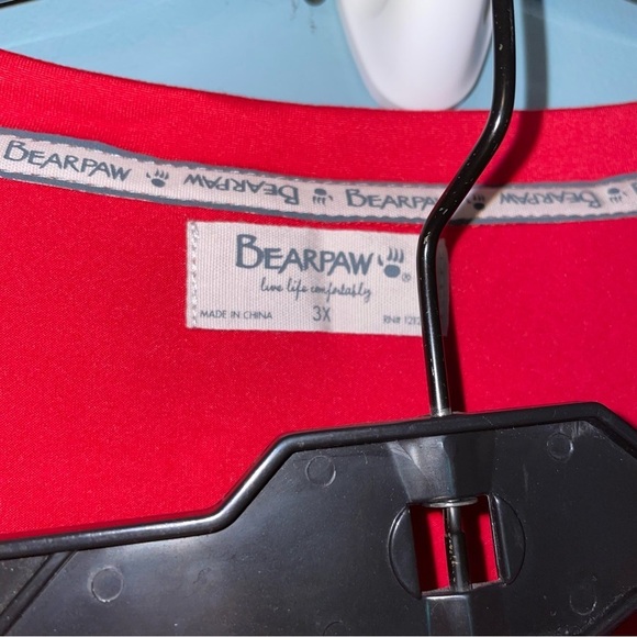 BearPaw 2-Piece Teddy Bear Pajama Set with Green Fleece Pants Size 3X - Picture 2 of 9